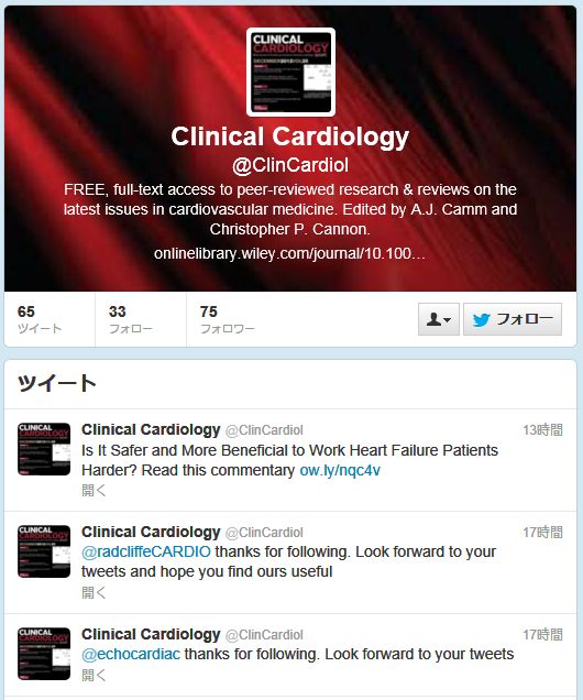 Clinical Cardiology Twitter