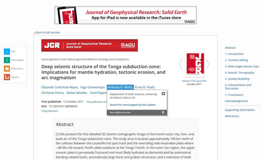 AA layout example  showing author affiliation 1